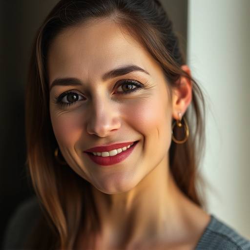 Retrato de Ana Paula Oliveira, instrutora de teatro.